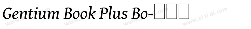 Gentium Book Plus Bo字体转换